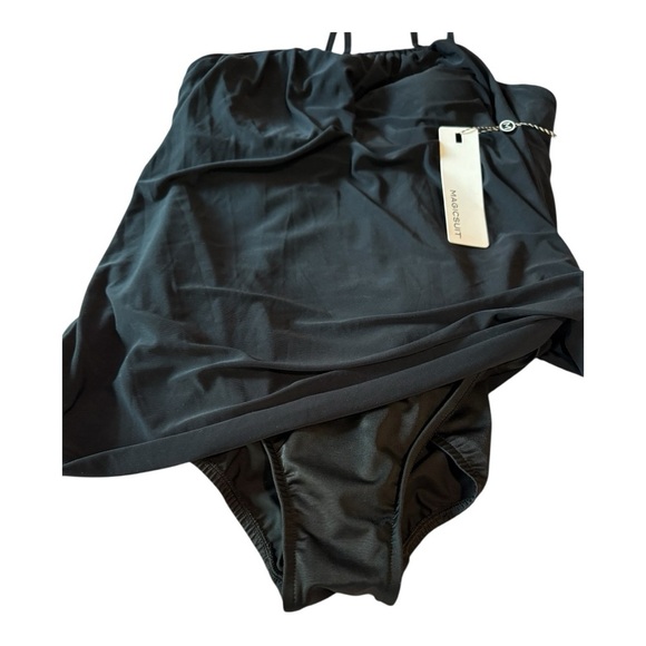 Magicsuit by Miraclesuit Solid Parker Swim Tummy Control Dress in Black 6006012 - Picture 7 of 14